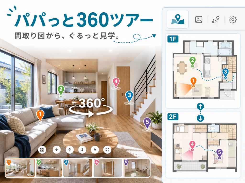 パパっと360ツアー|間取り図と360度画像でつくるWordPressバーチャルツアー