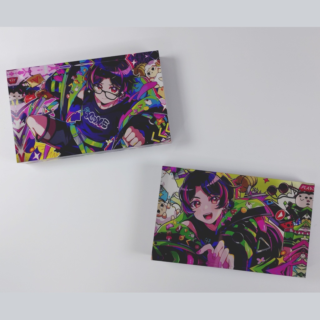 【受注生産/セット販売による値引きあり】弦弓こめ記念イラストアクリルブロック2種セット【7月11日まで販売】