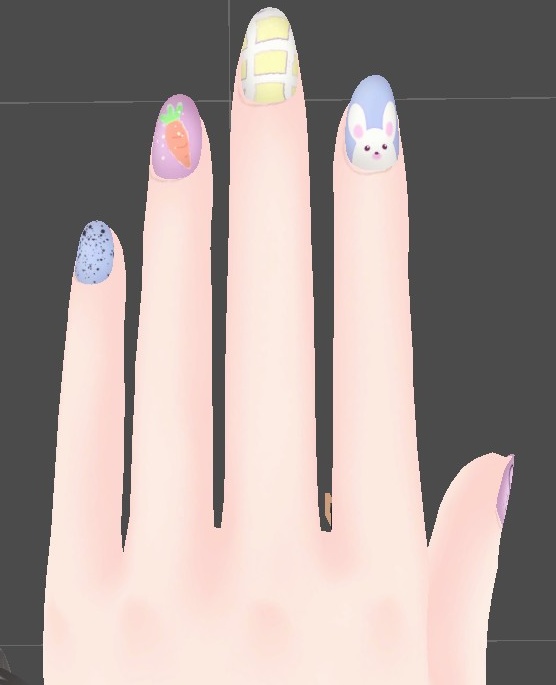Rabbit Nail Texture For Maya