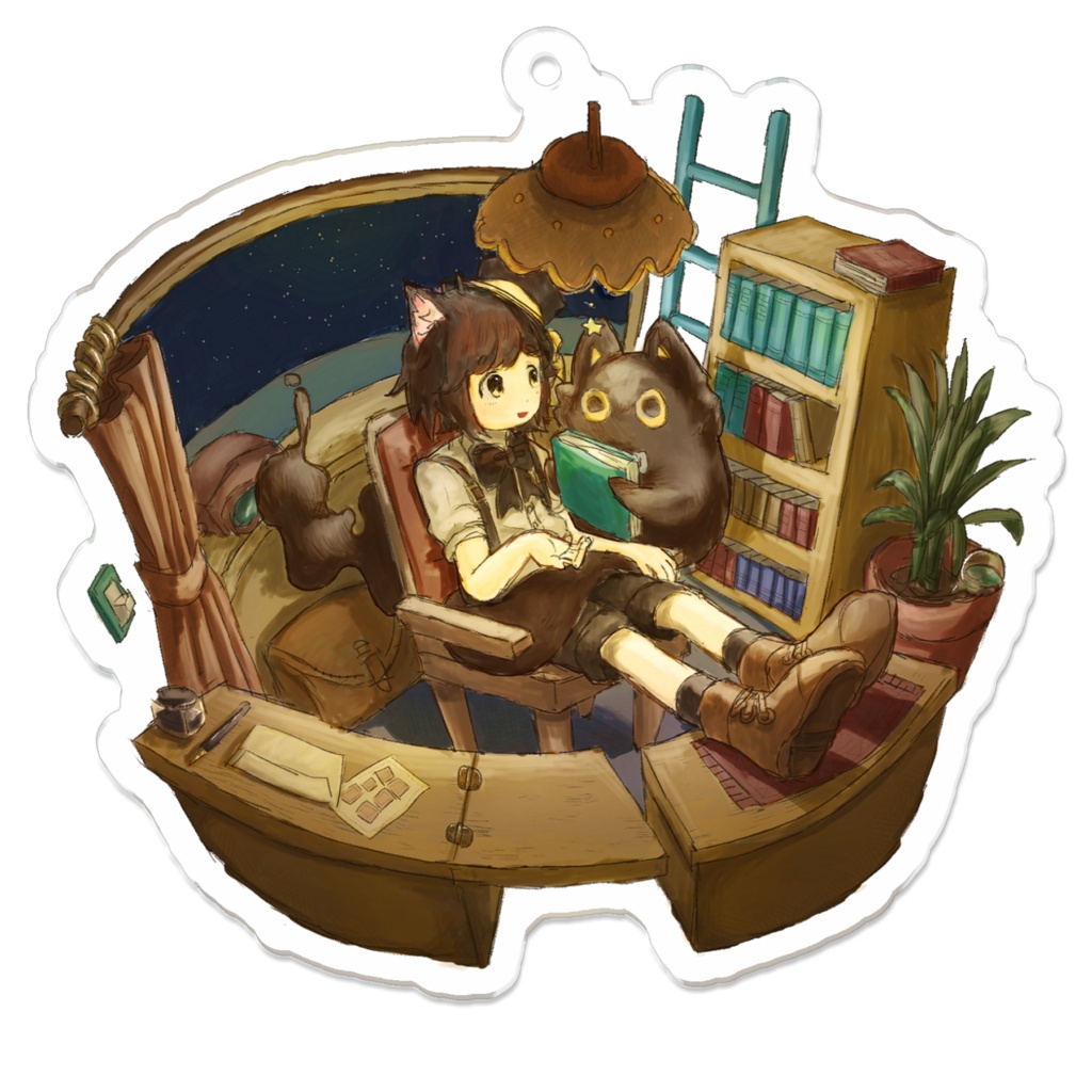 シャルとミタマのなかよしキーホルダー