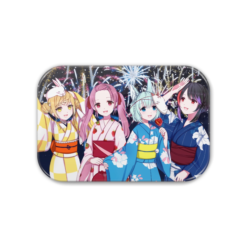 清楚女子会　夏　缶バッチ