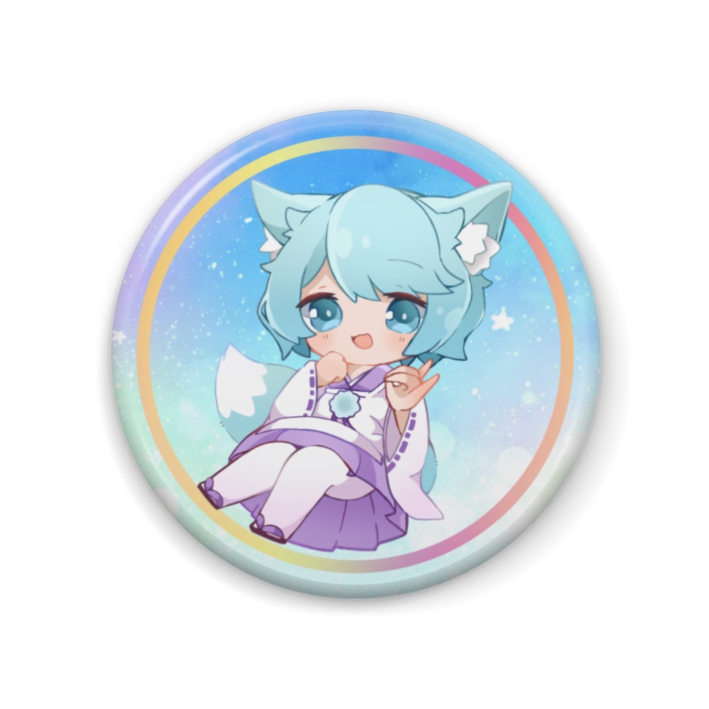 御巫の缶バッチ