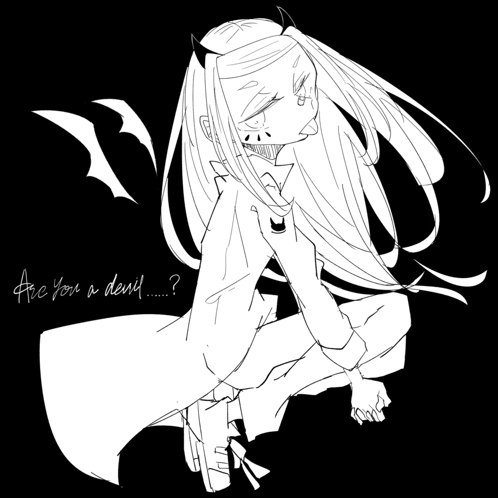 「天使と悪魔と少女」缶バッジ