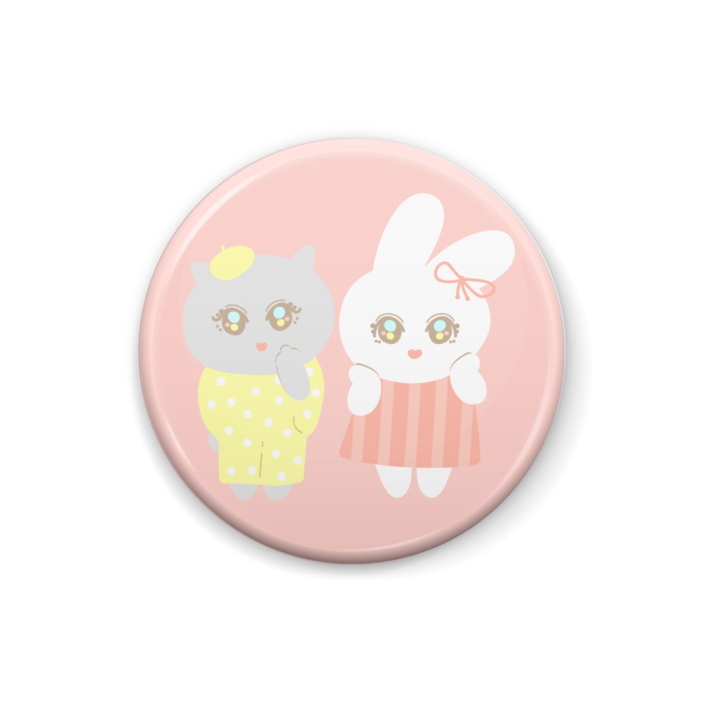 うさにゃん 缶バッジ