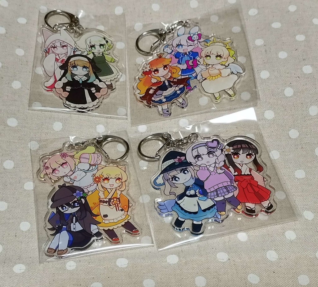 月の花石 アクリルキーホルダー【全4種】