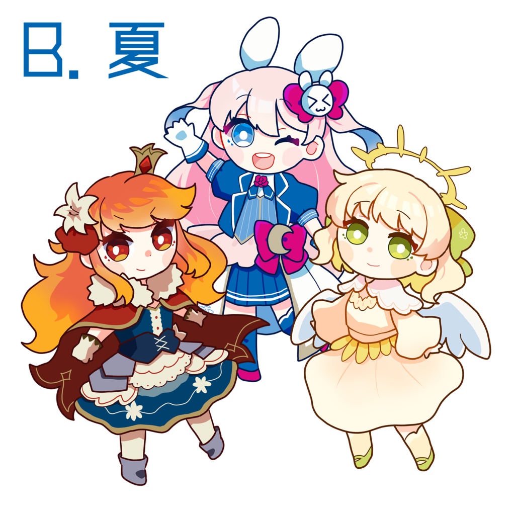 月の花石 アクリルキーホルダー【全4種】