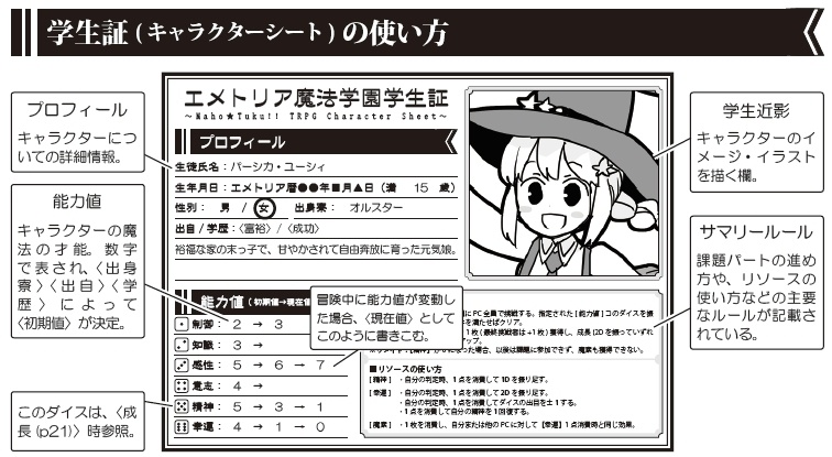 魔法創作TRPG まほ★つく!! Lite エメトリア魔法学園の卒業試験