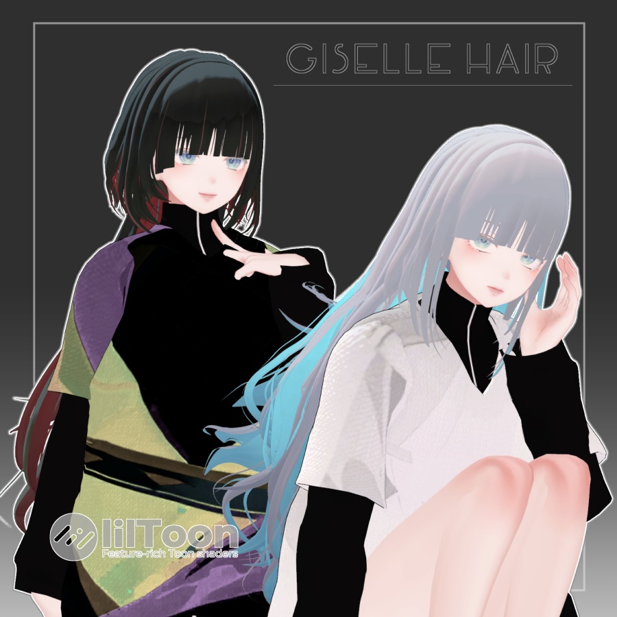 3Dヘアモデル GiselleHair
