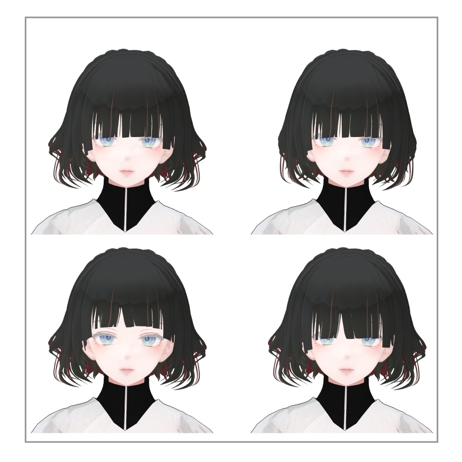 3Dヘアモデル GiselleHair