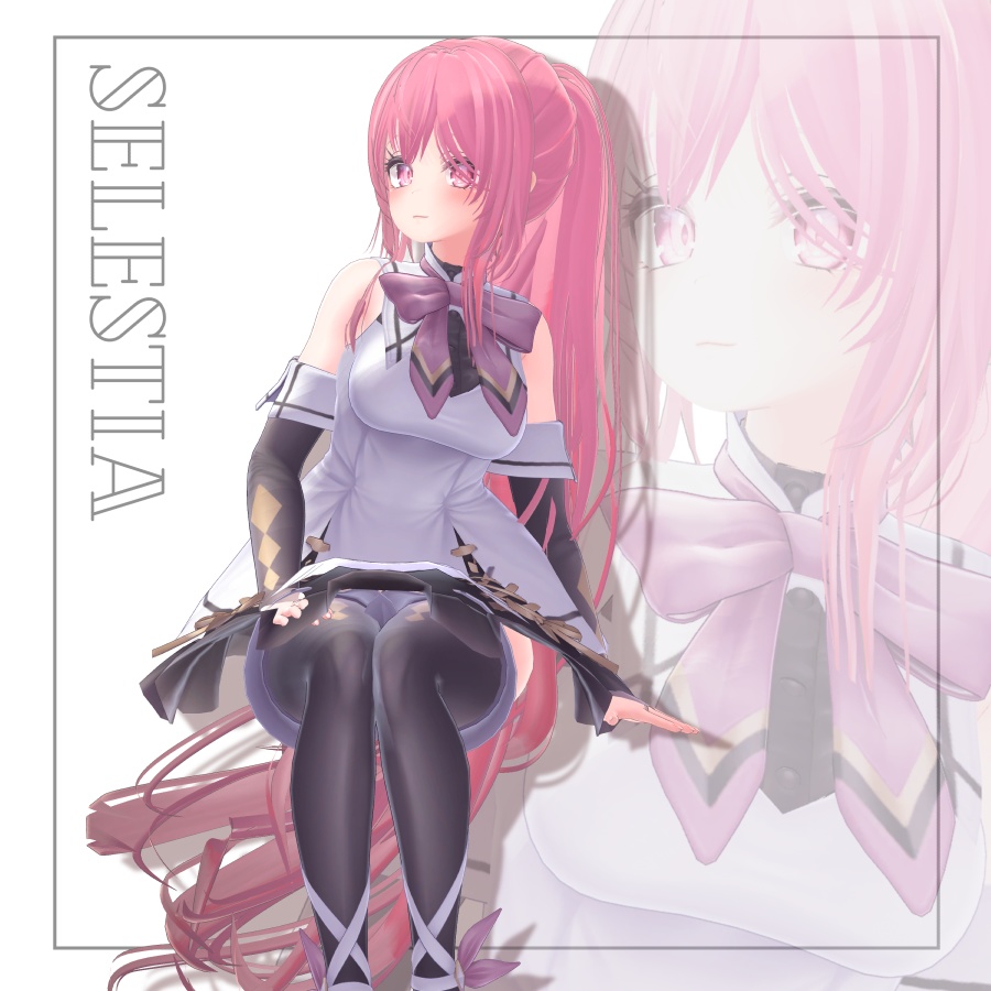 3Dヘアモデル YunLongPonite【VRC Hair】