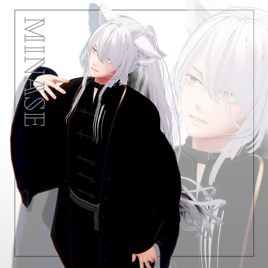 3Dヘアモデル YunLongPonite【VRC Hair】