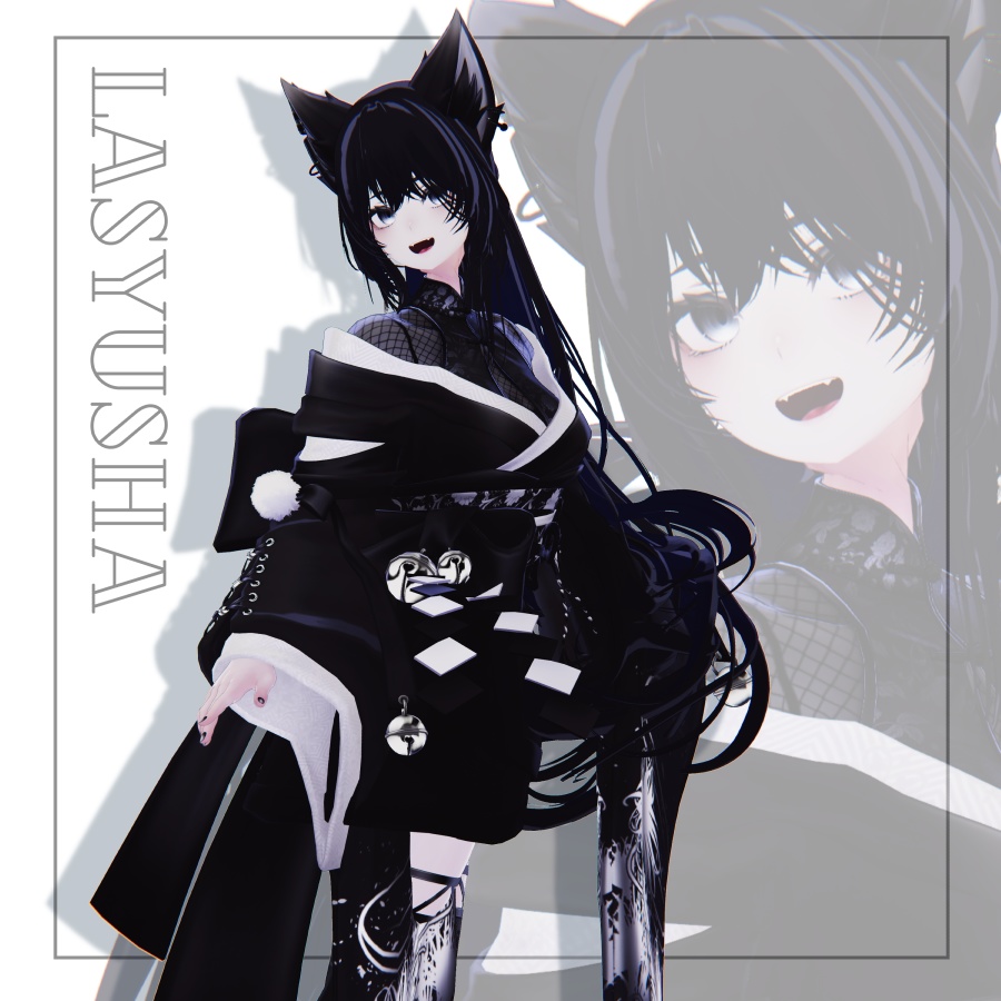 3Dヘアモデル YunLongPonite【VRC Hair】