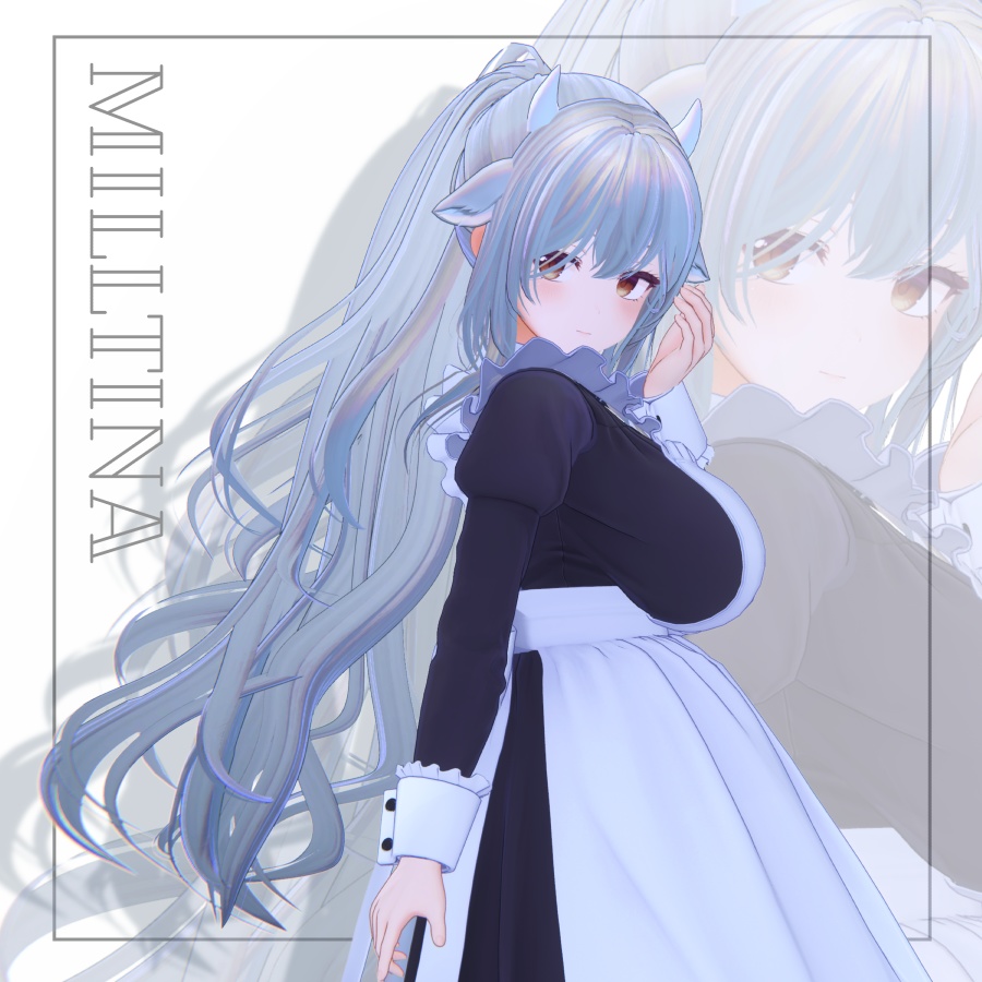 3Dヘアモデル YunLongPonite【VRC Hair】