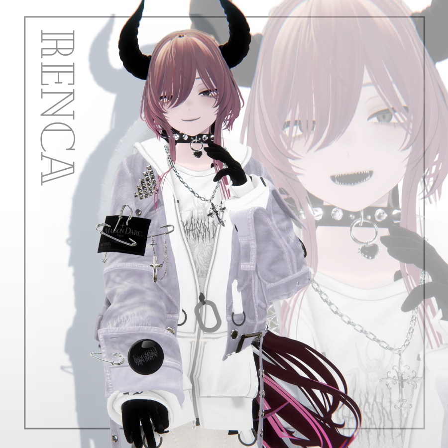 3Dヘアモデル YunLongPonite【VRC Hair】