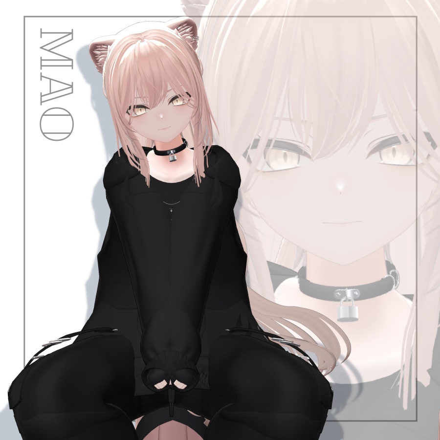 3Dヘアモデル YunLongPonite【VRC Hair】