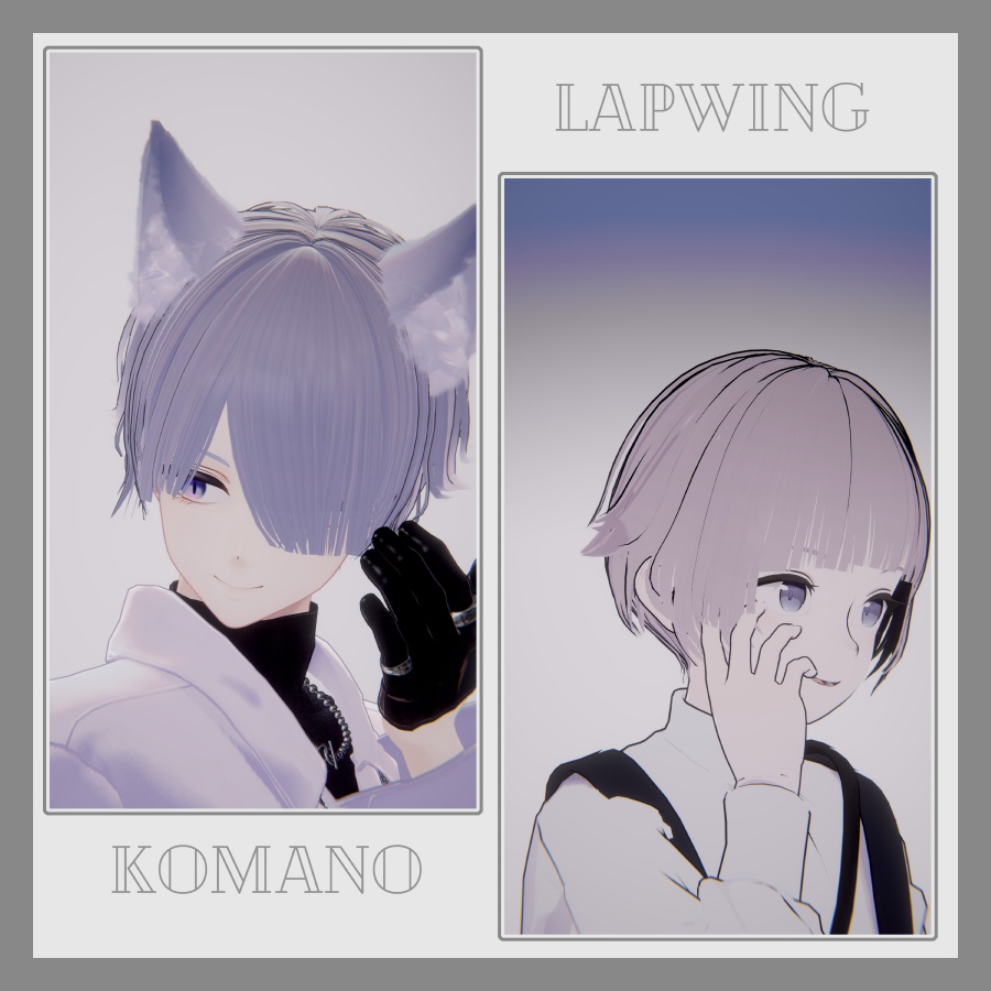 3Dヘアモデル VeilynShort【VRC Hair】