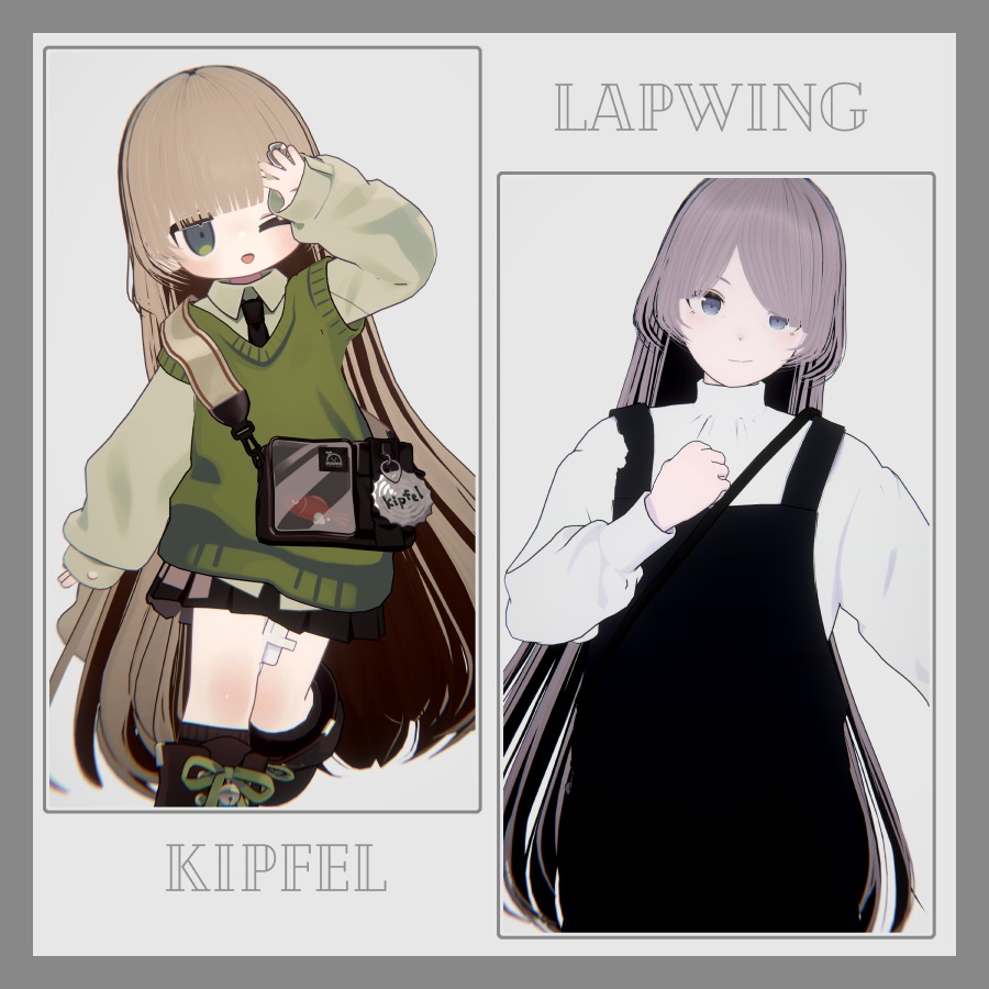 3Dヘアモデル VeilynLong【VRC Hair】