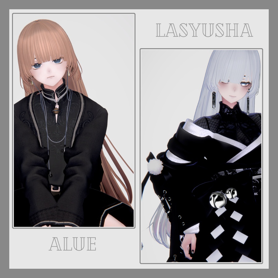 3Dヘアモデル VeilynLong【VRC Hair】