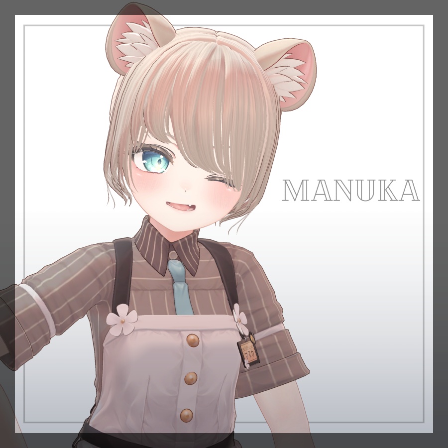 3Dヘアモデル OdangoRingPonite【VRC Hair】