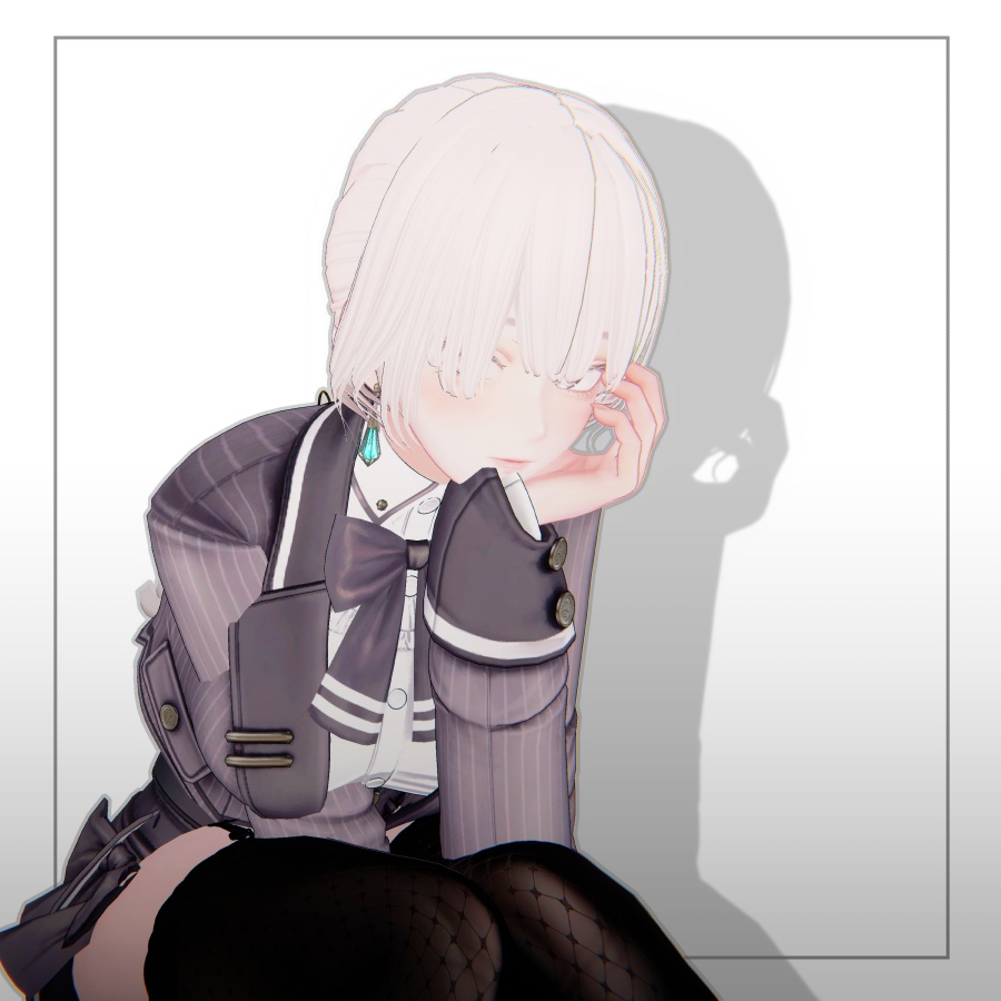 3Dヘアモデル OdangoRingPonite【VRC Hair】