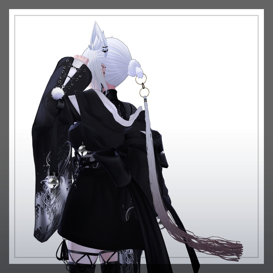 3Dヘアモデル OdangoRingPonite【VRC Hair】