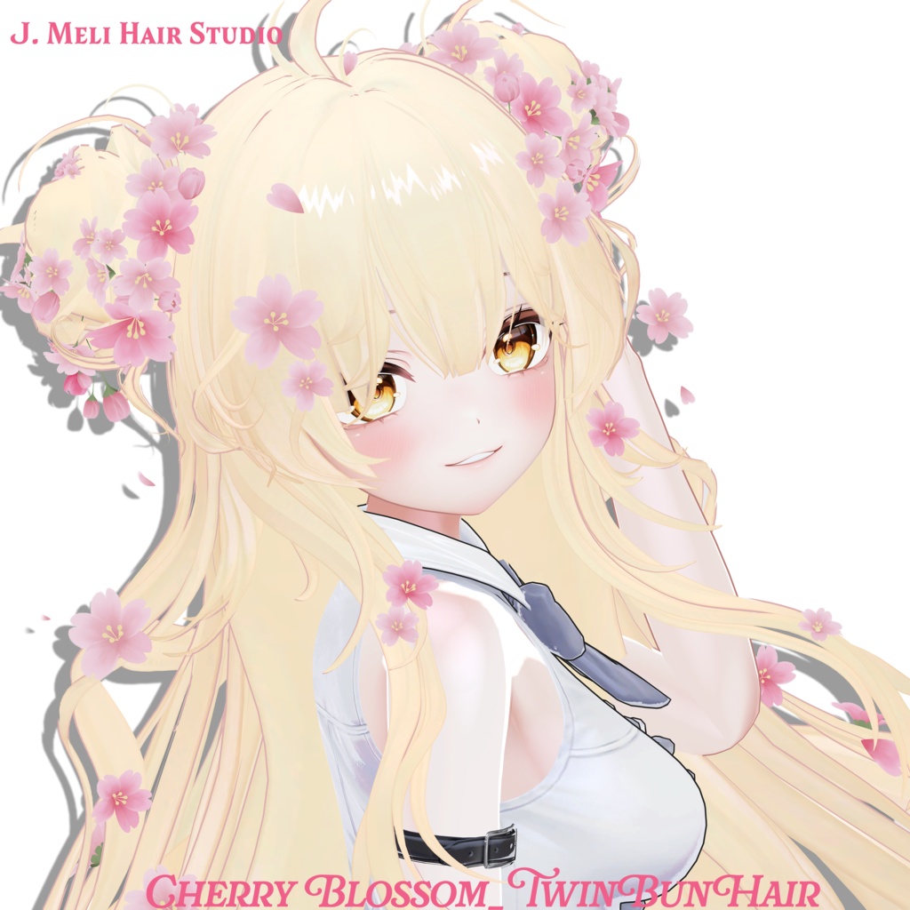 [20Avatars]Cherry Blossom_TwinBunHair