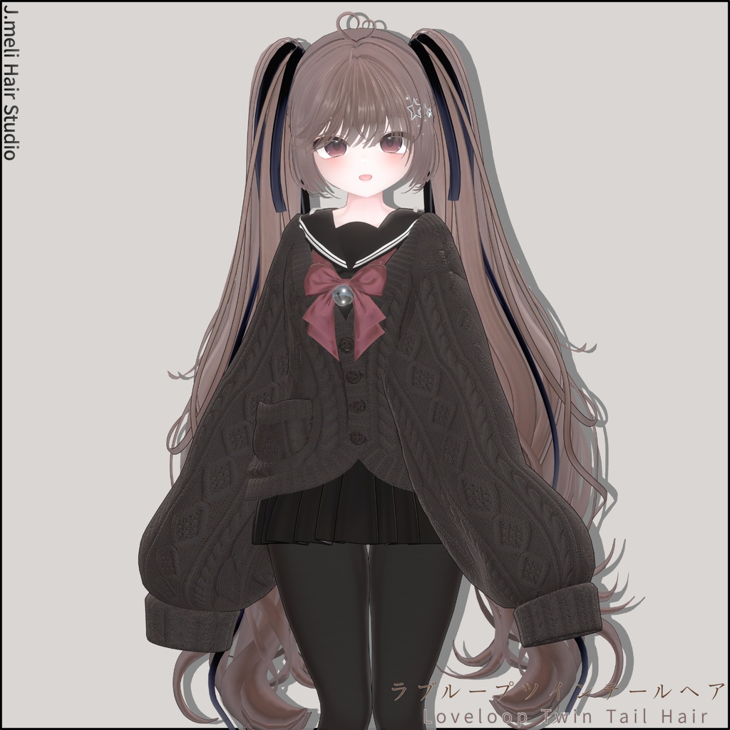 🍋SUMMER SALE!🍉💕[21Avatars]Loveloop Twin Tail Hair / ラブループツインテールヘア 