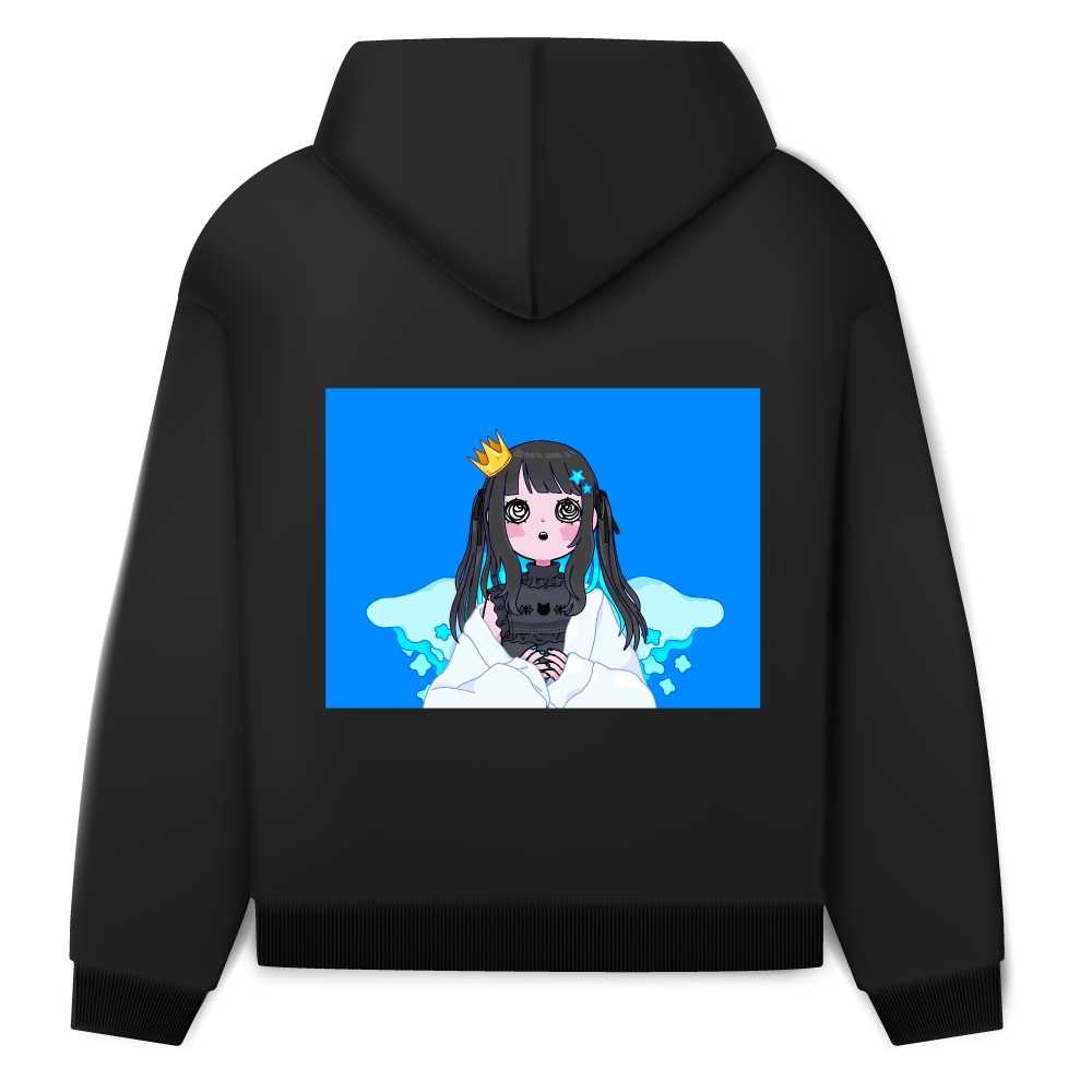 【サイン入り(印刷)】星空を眺めてパーカー(白 / 黒)