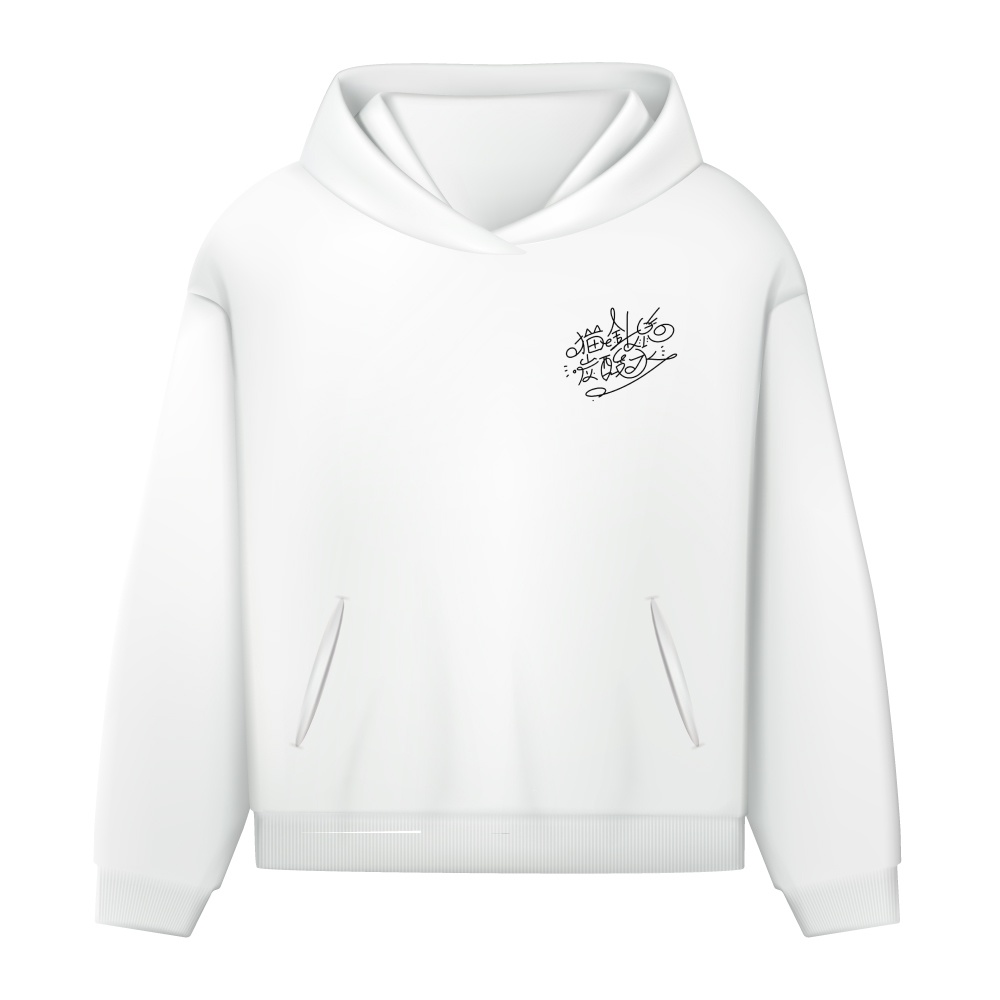 【サイン入り(印刷)】星空を眺めてパーカー(白 / 黒)