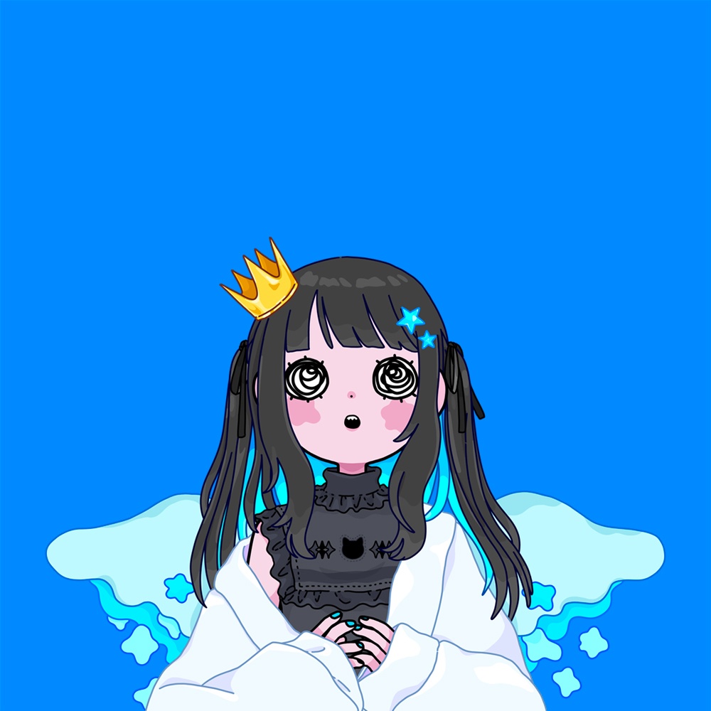 【サイン入り(印刷)】星空を眺めてパーカー(白 / 黒)