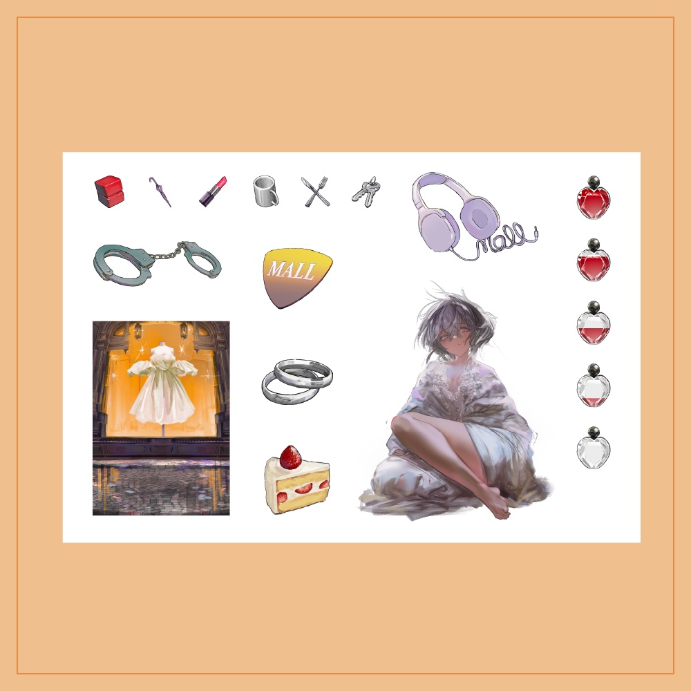 【MALL】ステッカー