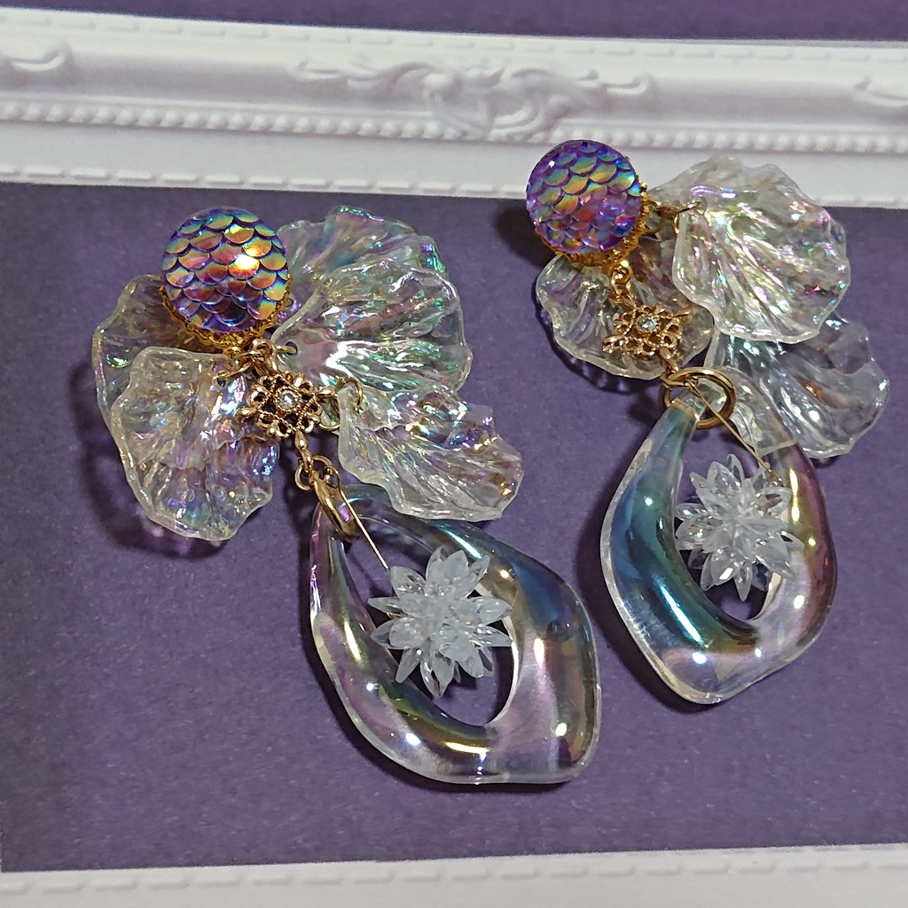 人魚と雪の女王 ピアス