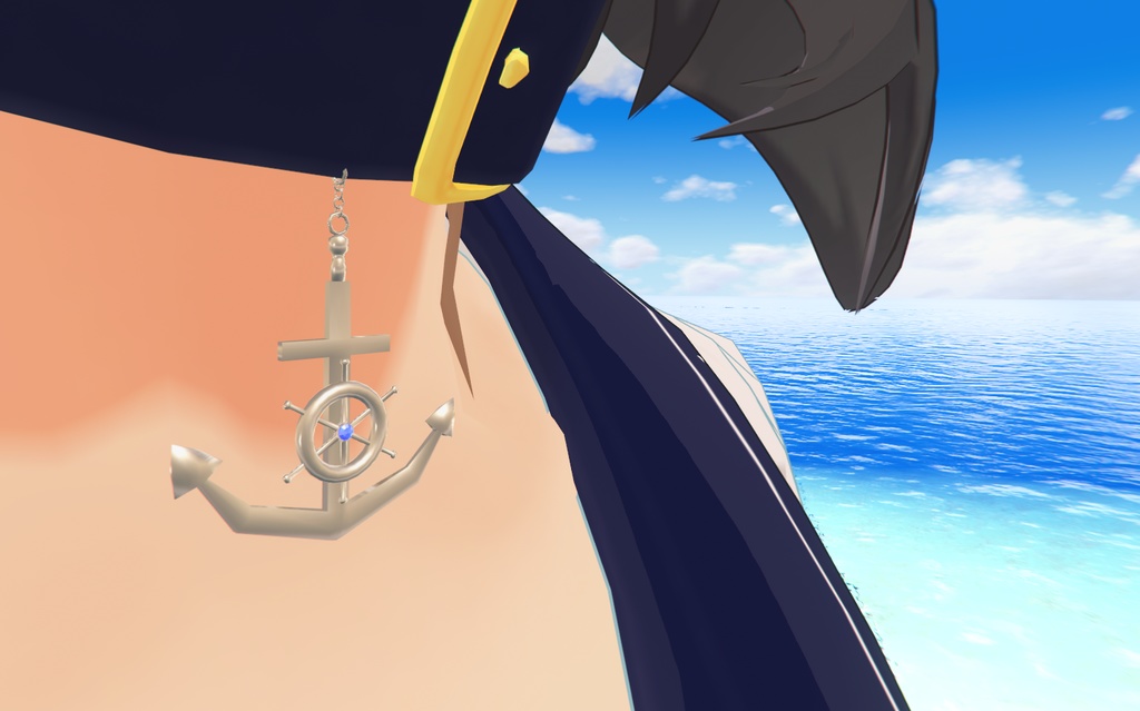 【無料3Dモデル】アンカーペンダント【VRChat想定】