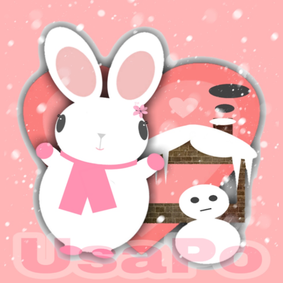 【背中に絵柄あり】うさぽ色シリーズ☆ うさぽジップパーカー☆ 2