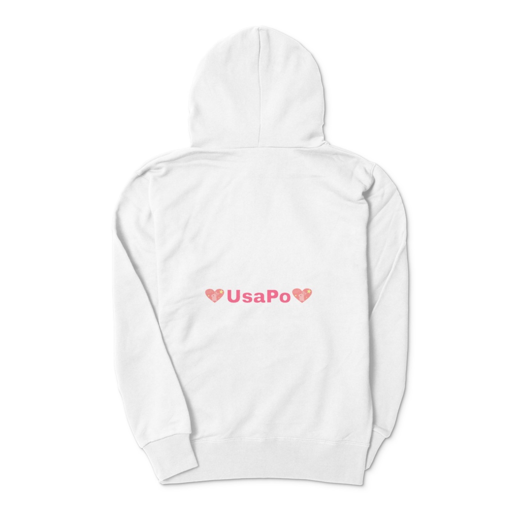 うさぽ色シリーズ☆ 大人シンプル☆ うさぽパーカー☆ フロントチャックなし☆