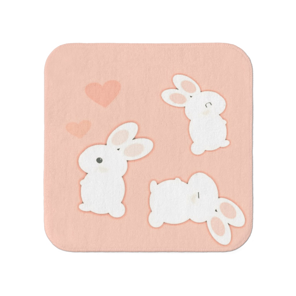 うさぽタオル小 ☆ サイズ・約20x20cm