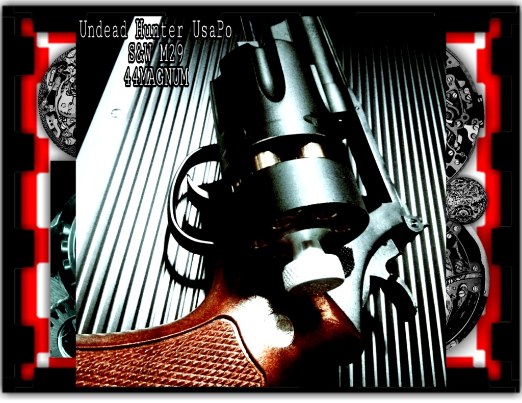 M29-1 Undead Hunter UsaPo 44MAGNUM T-shirt ☆ 1 (44マグナム Tシャツ)
