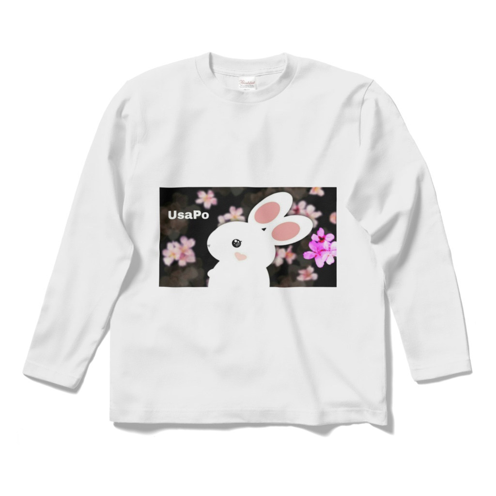 うさぽ長袖Tシャツ☆ 白色