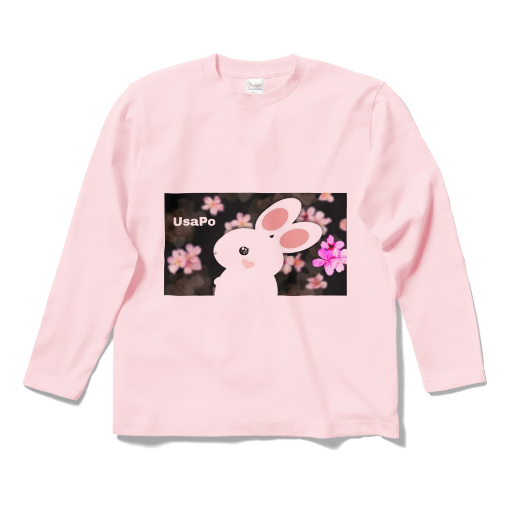 うさぽ長袖Tシャツ☆ ピンク色