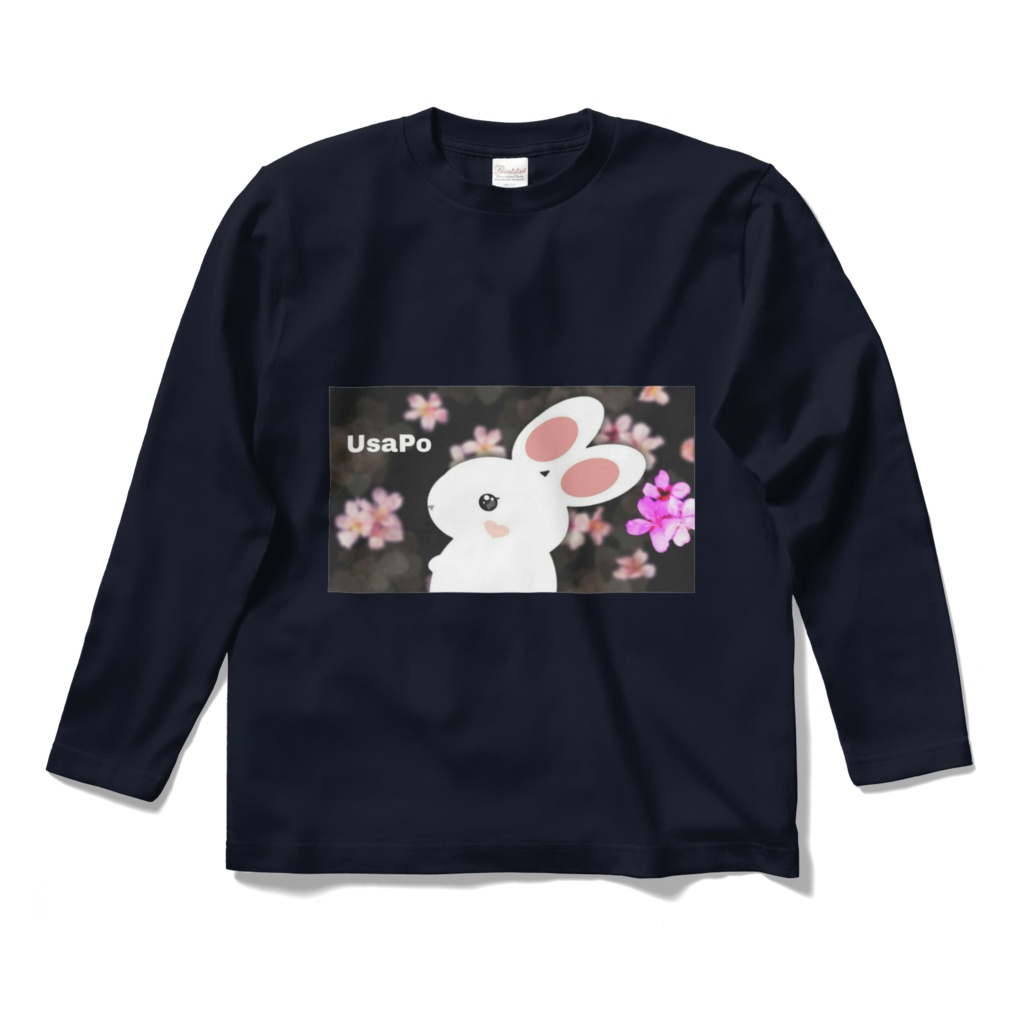 うさぽ長袖Tシャツ☆ ネイビー色