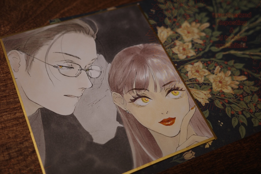 コピック原画ミニ色紙「orange」