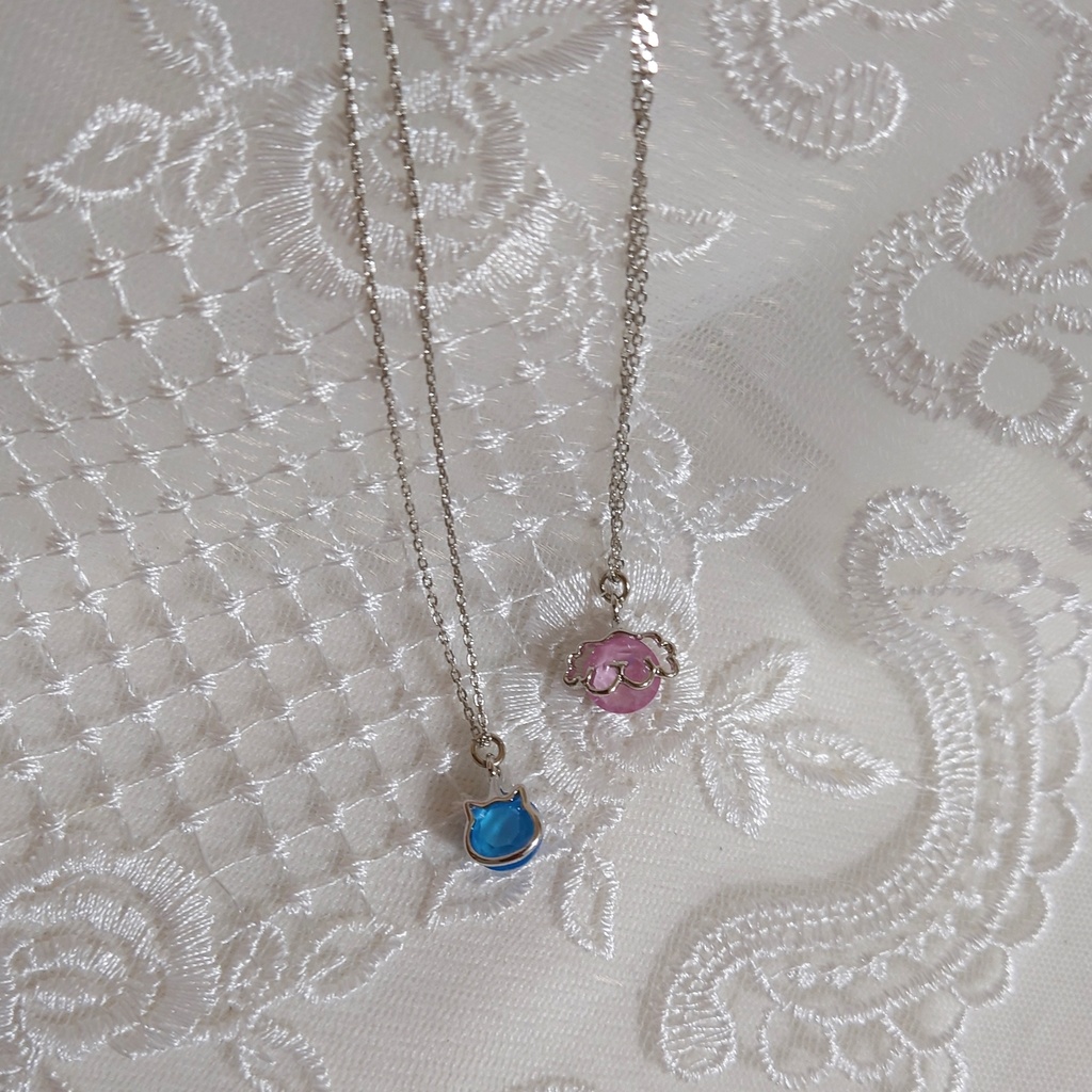 【わんぷり】スワロフスキーネックレス