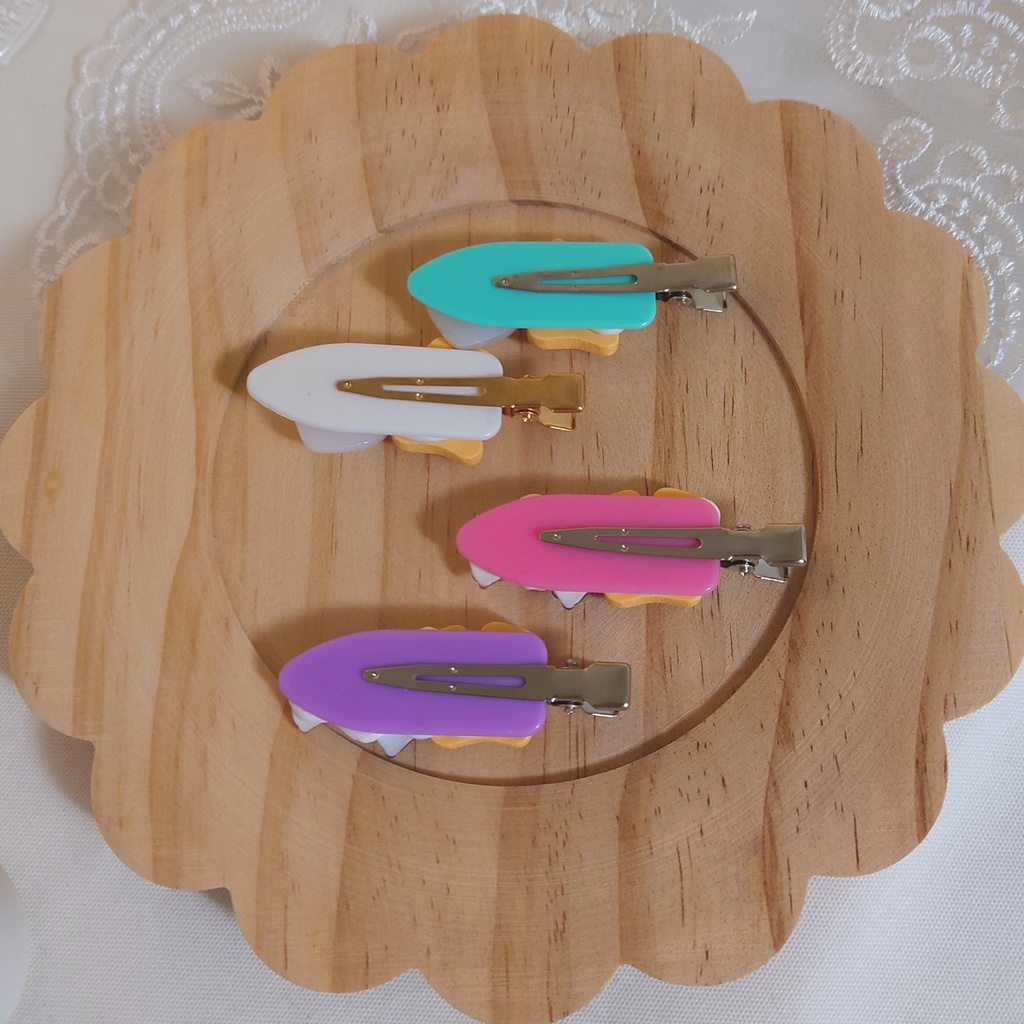 【わんぷり】動物クッキー風前髪クリップ