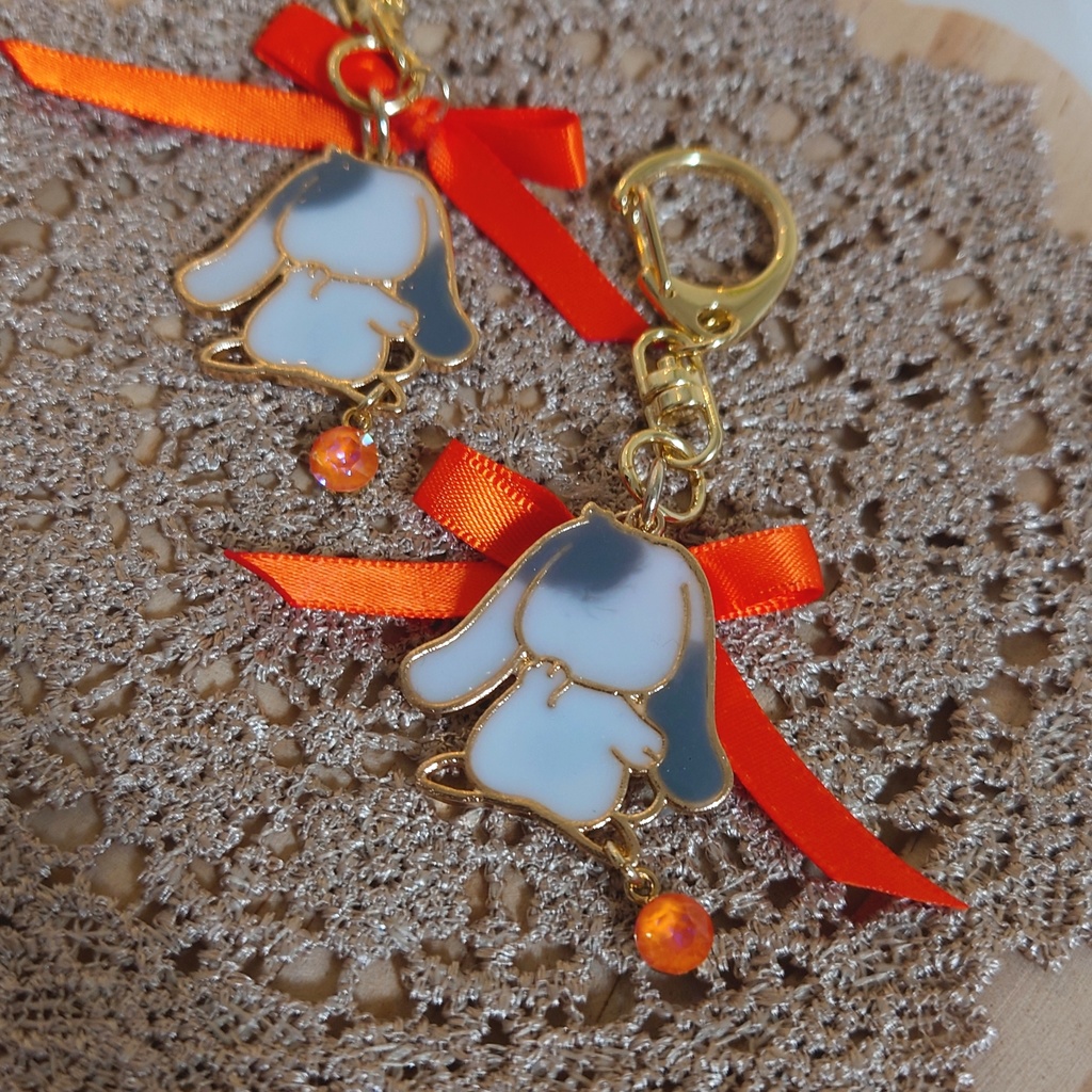 【わんぷり】大福レジンキーホルダー