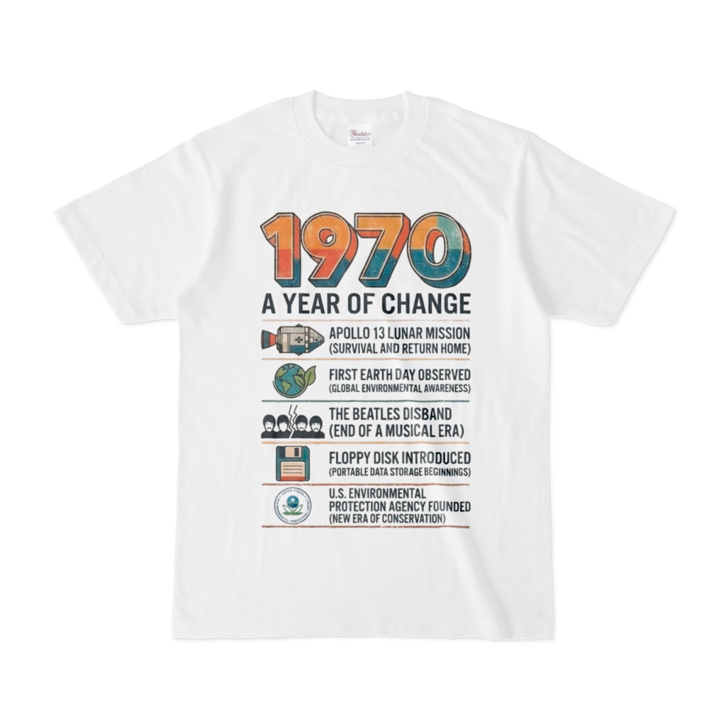 1970年 World Events Tシャツ