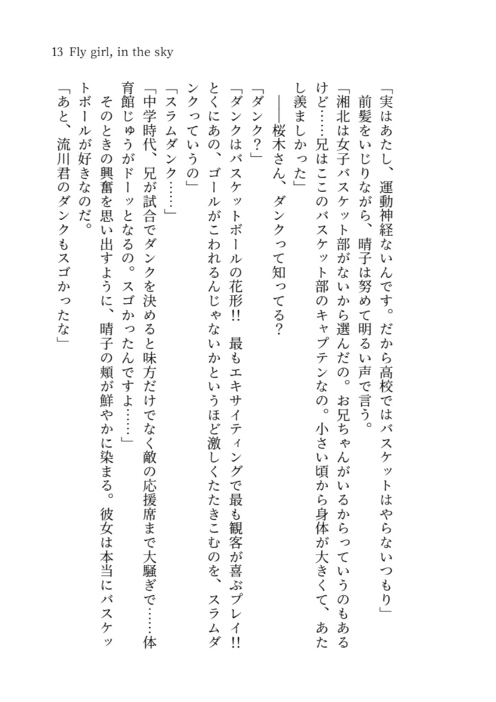 Fly girl, in the sky 1(文庫)