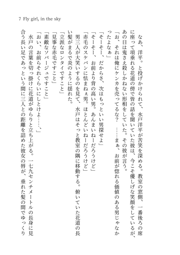 Fly girl, in the sky 1(文庫)