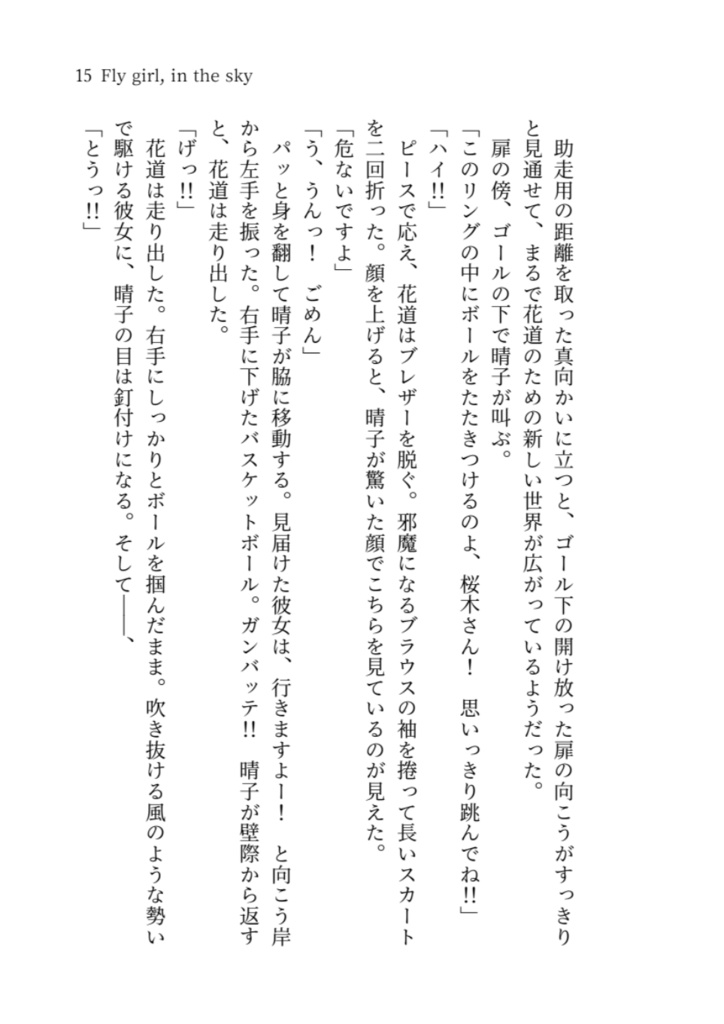 Fly girl, in the sky 1(文庫)