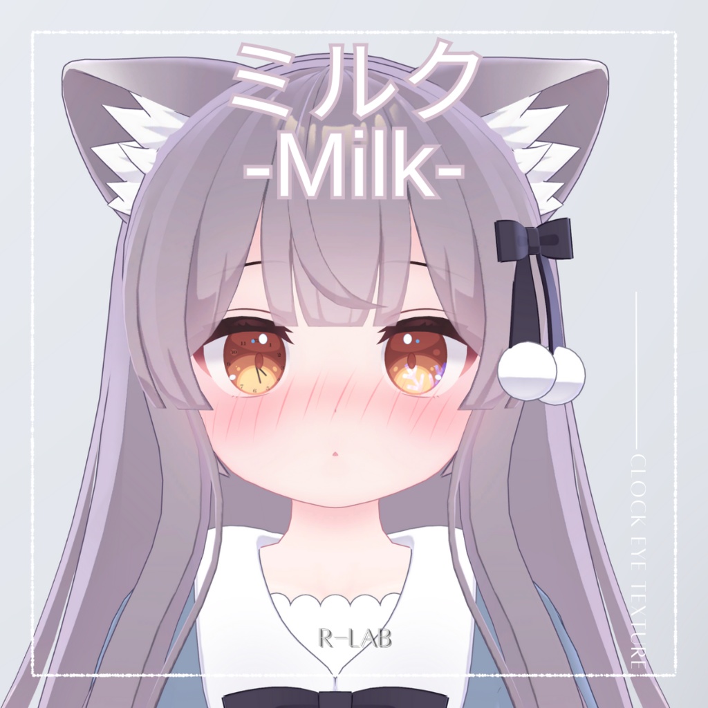 【VRC】Clock Eye Texture▶11 Avatar support◀/【VRChat向け】時計の目▶11 アバター対応◀