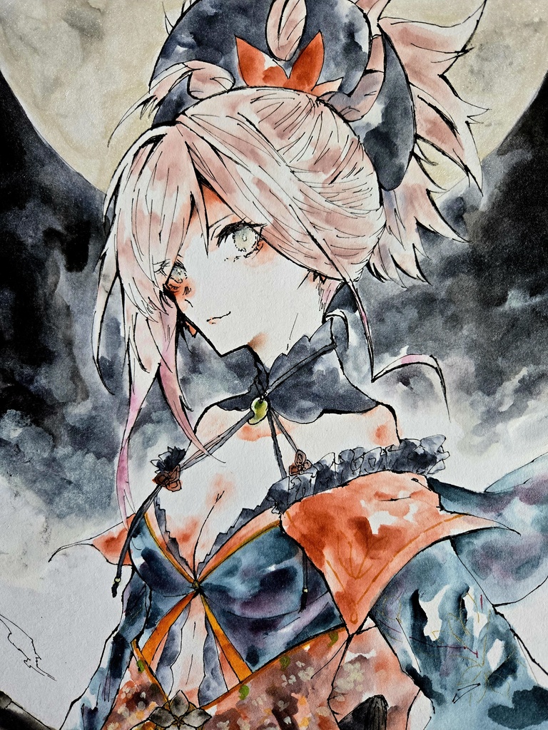 FGO 宮本武蔵 色紙原画